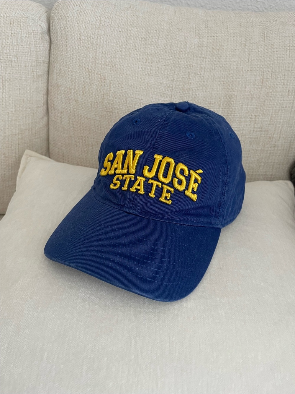 Legacy Retro 2010s San Jose State University SJSU Blue Strapback Dad Hat Cap